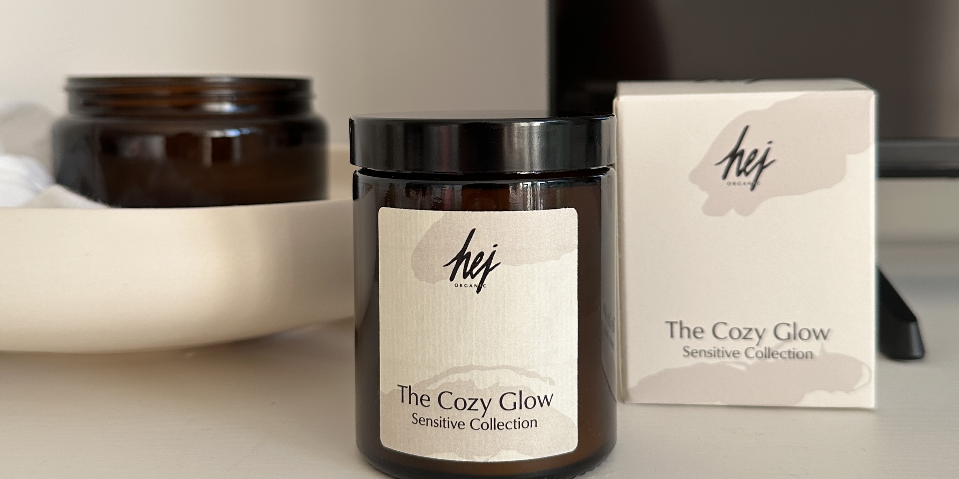 Home Collection, Kerze dekoriert, HEJ ORGANIC