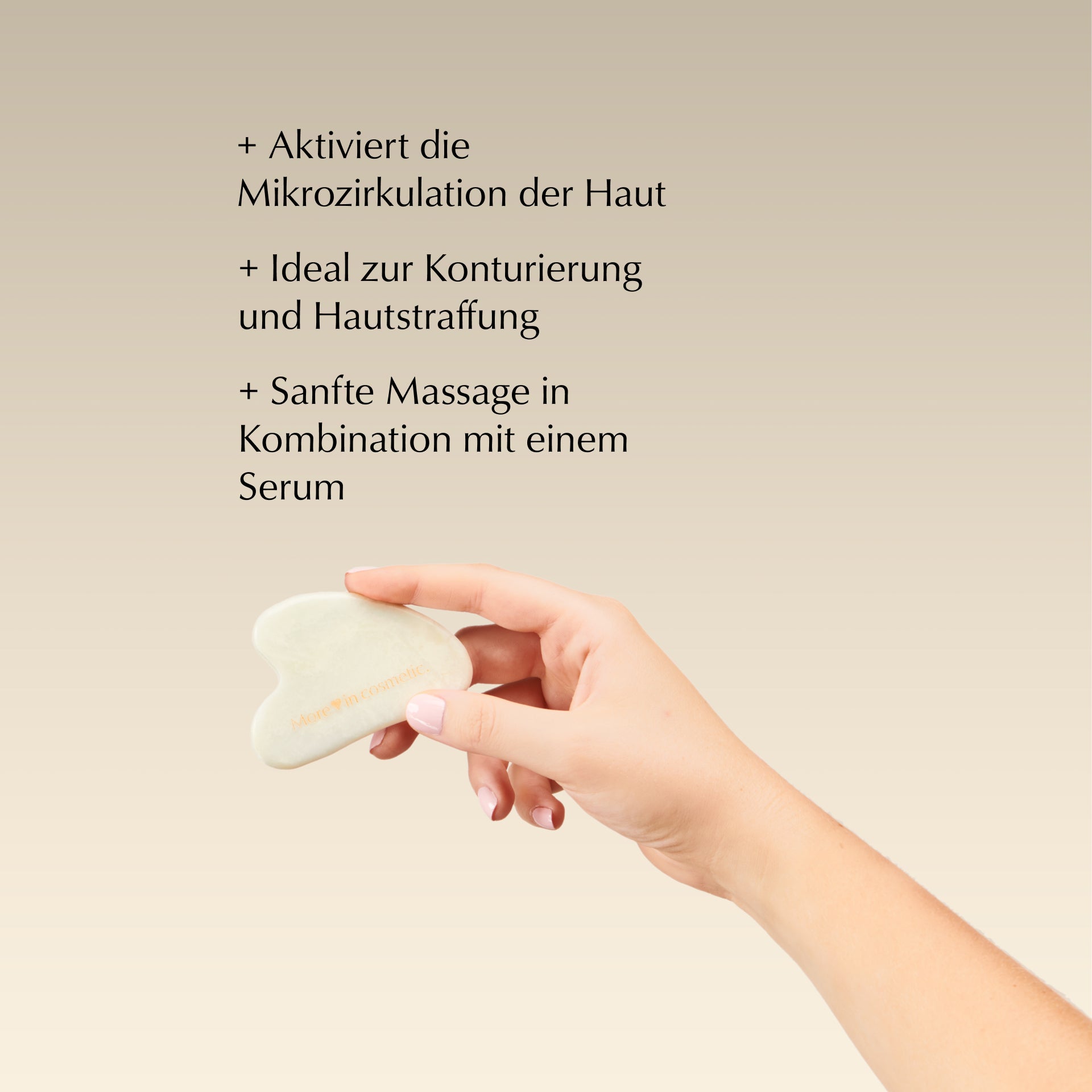 gua sha, Produkt in Hand, HEJ ORGANIC