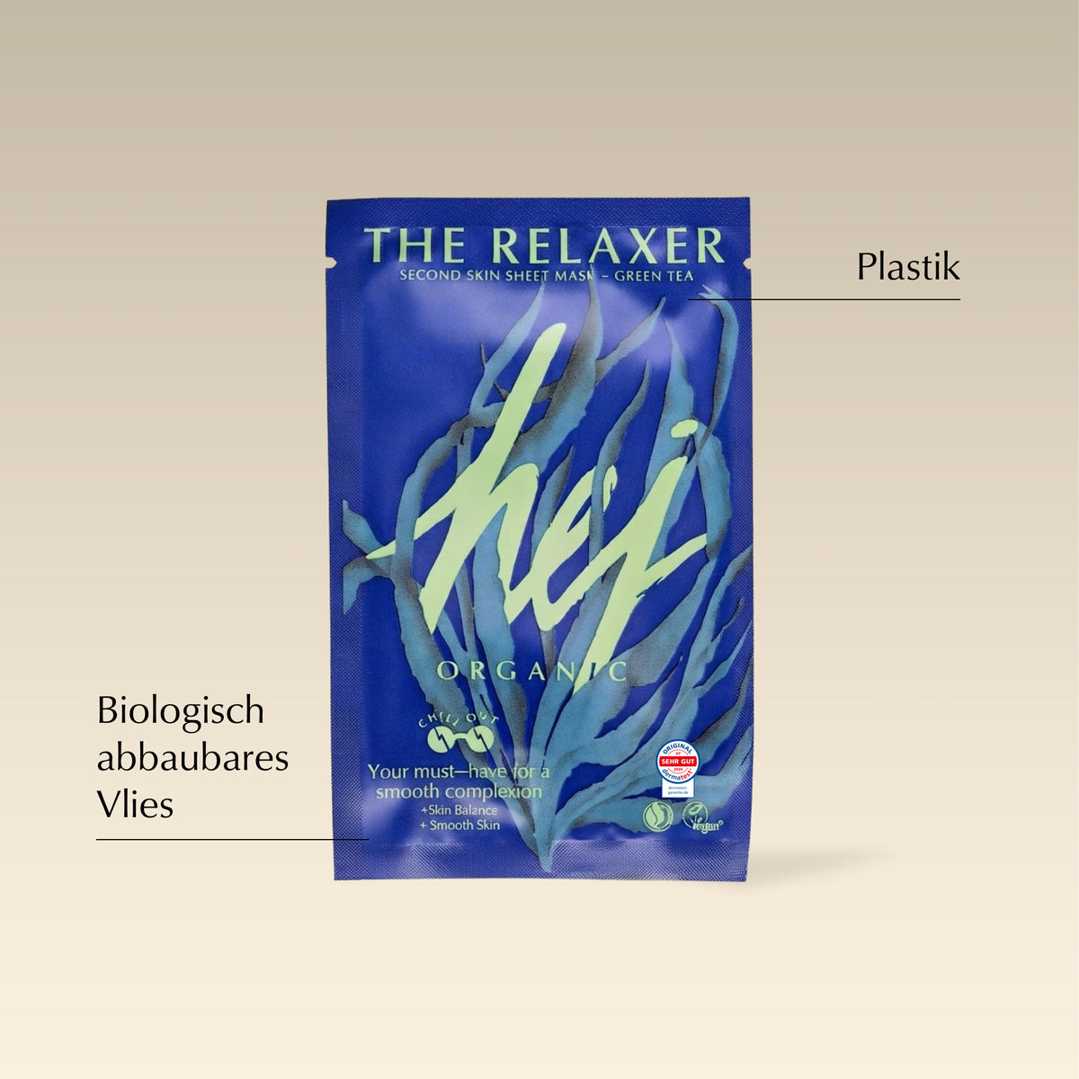 beruhigende gesichtsmaske, The Relaxer - Second Skin Mask