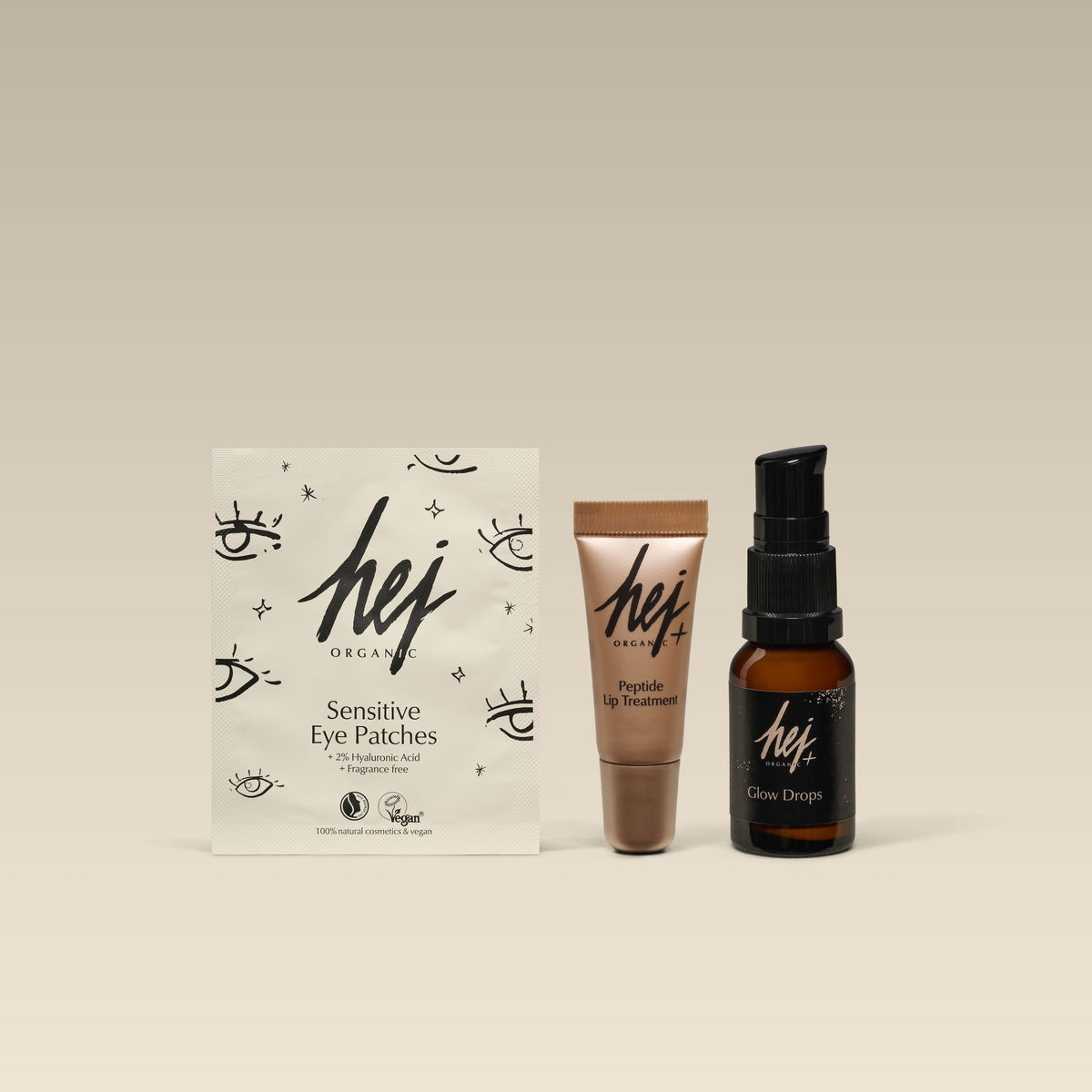 Kosmetik reiseset, Produktbild, HEJ ORGANIC