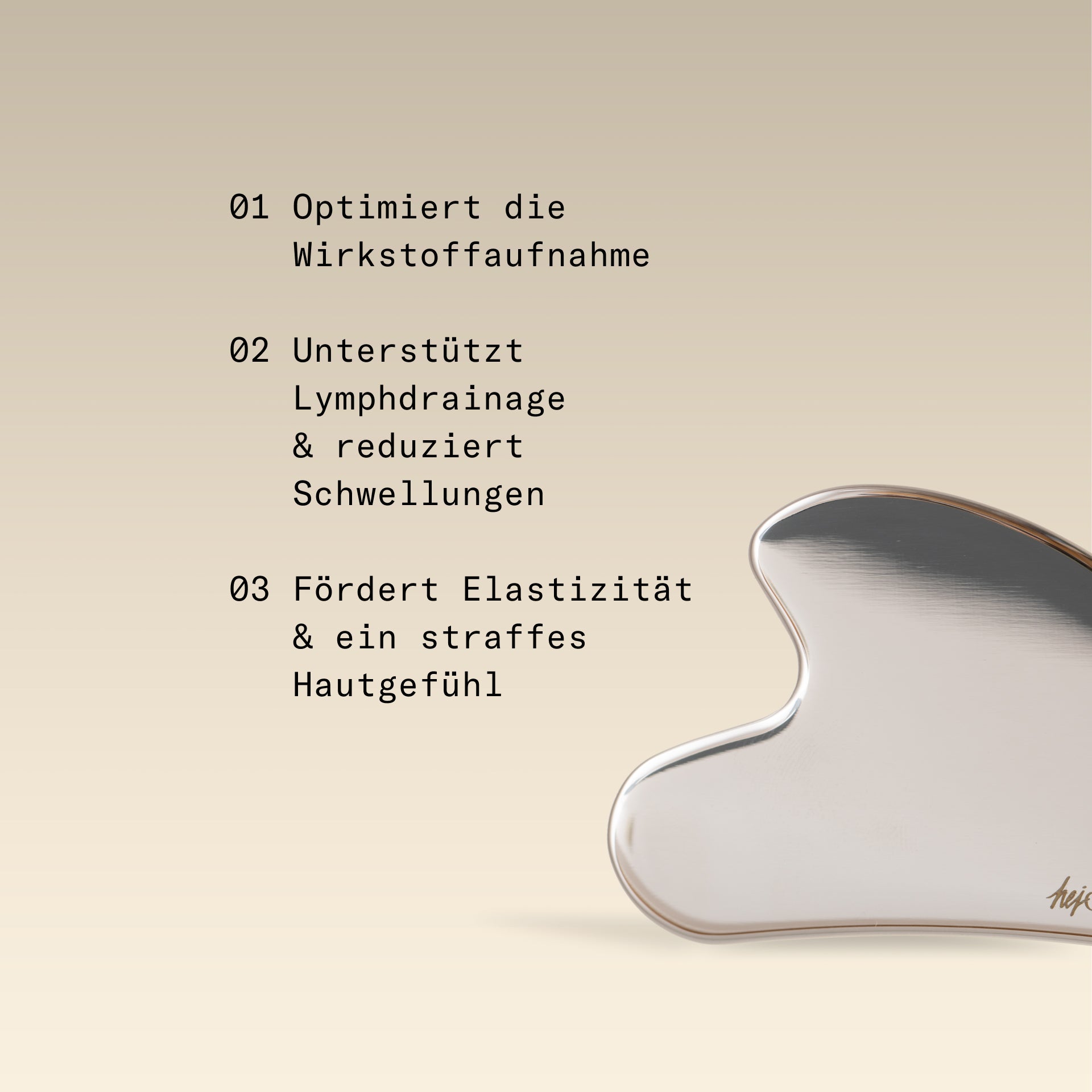 Skin Longevity Gua Sha | Edelstahl Massage Tool