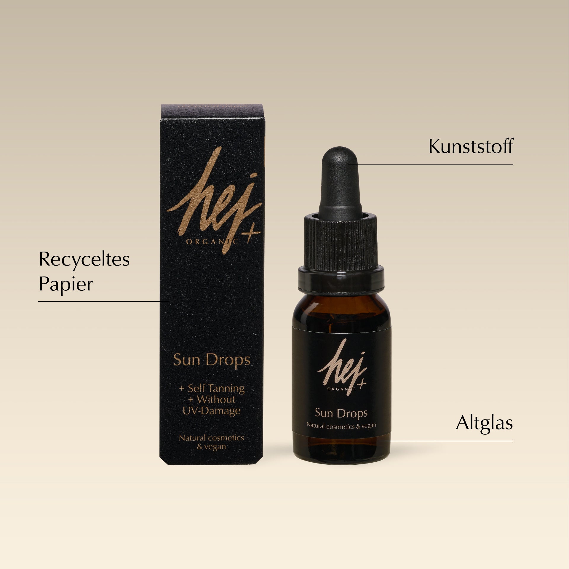 self tan drops, Produktbild, HEJ ORGANIC