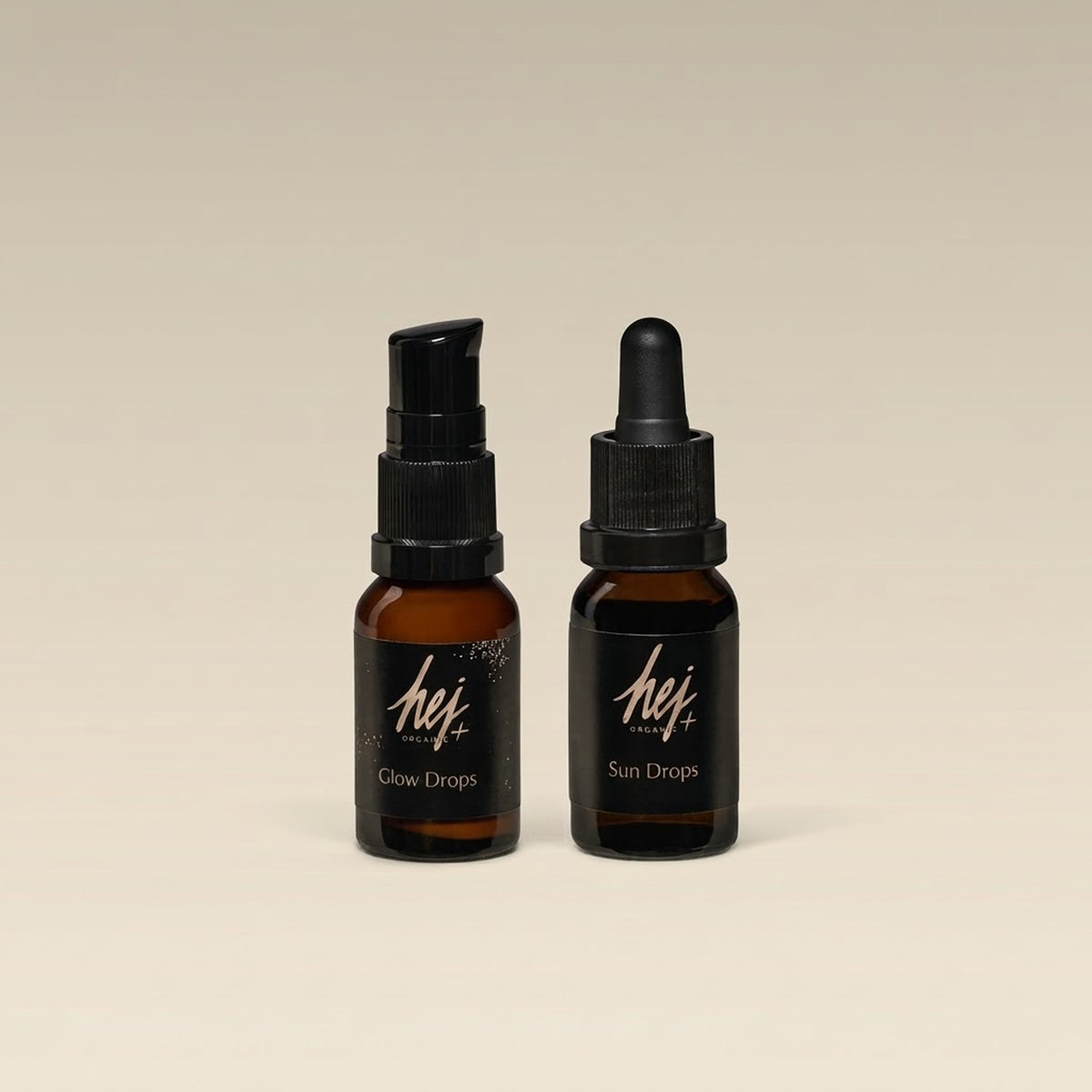 Sun und Glow Drops Duo, Produktbild, HEJ ORGANIC