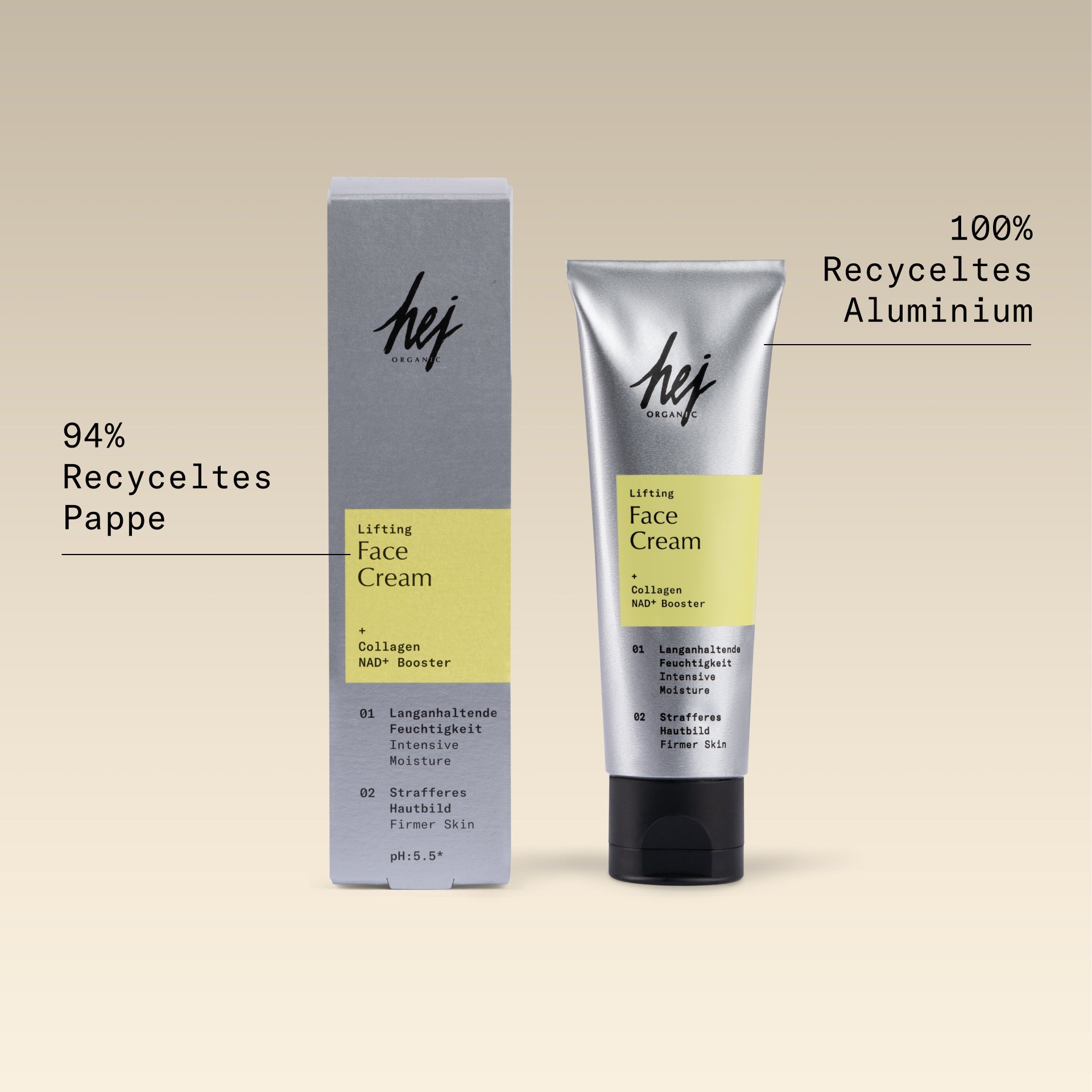 Skin Longevity, Produktbild Lifting Face Cream, HEJ ORGANIC