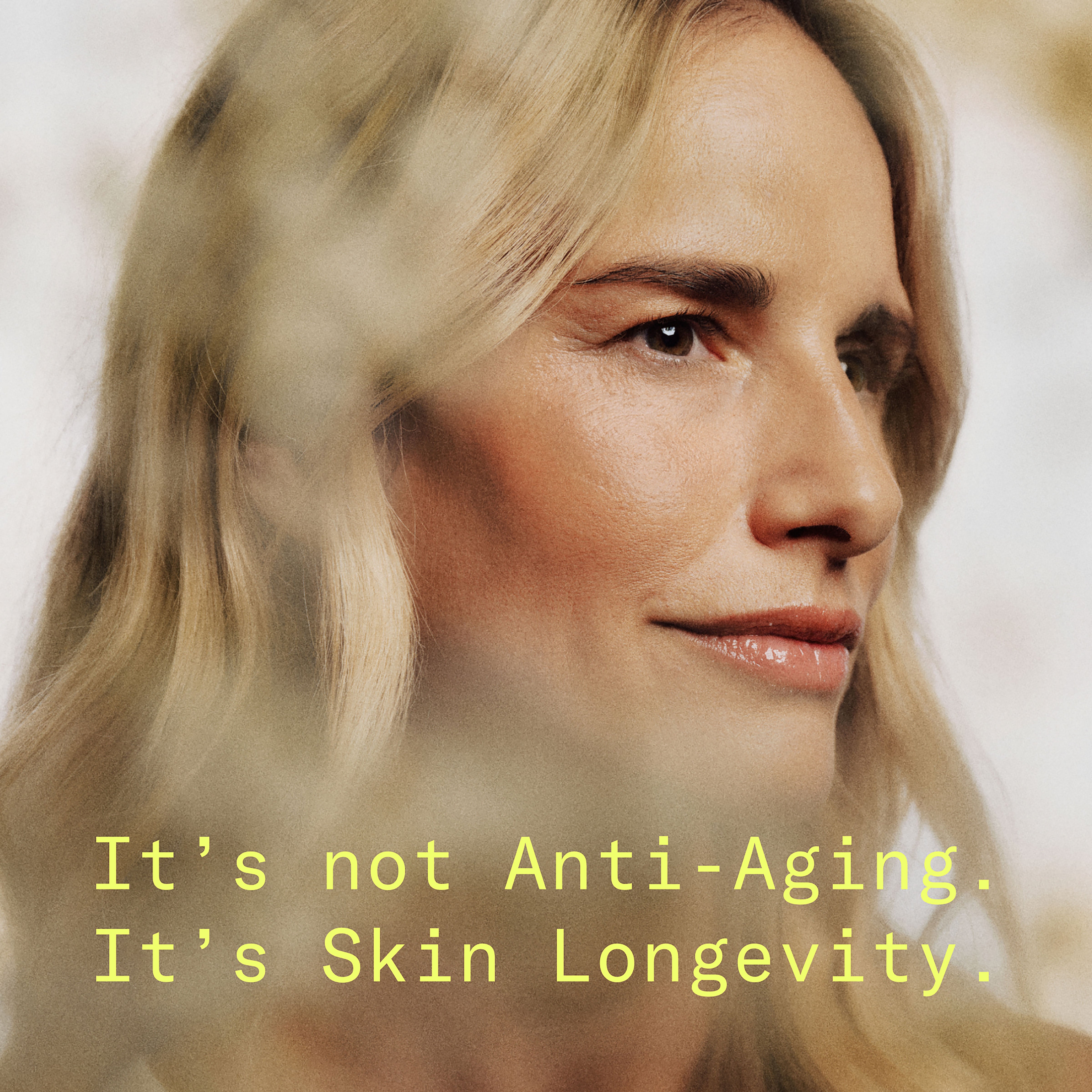 It's not Anti Aging. It's Skin Longevity., Model, HEJ ORGANIC