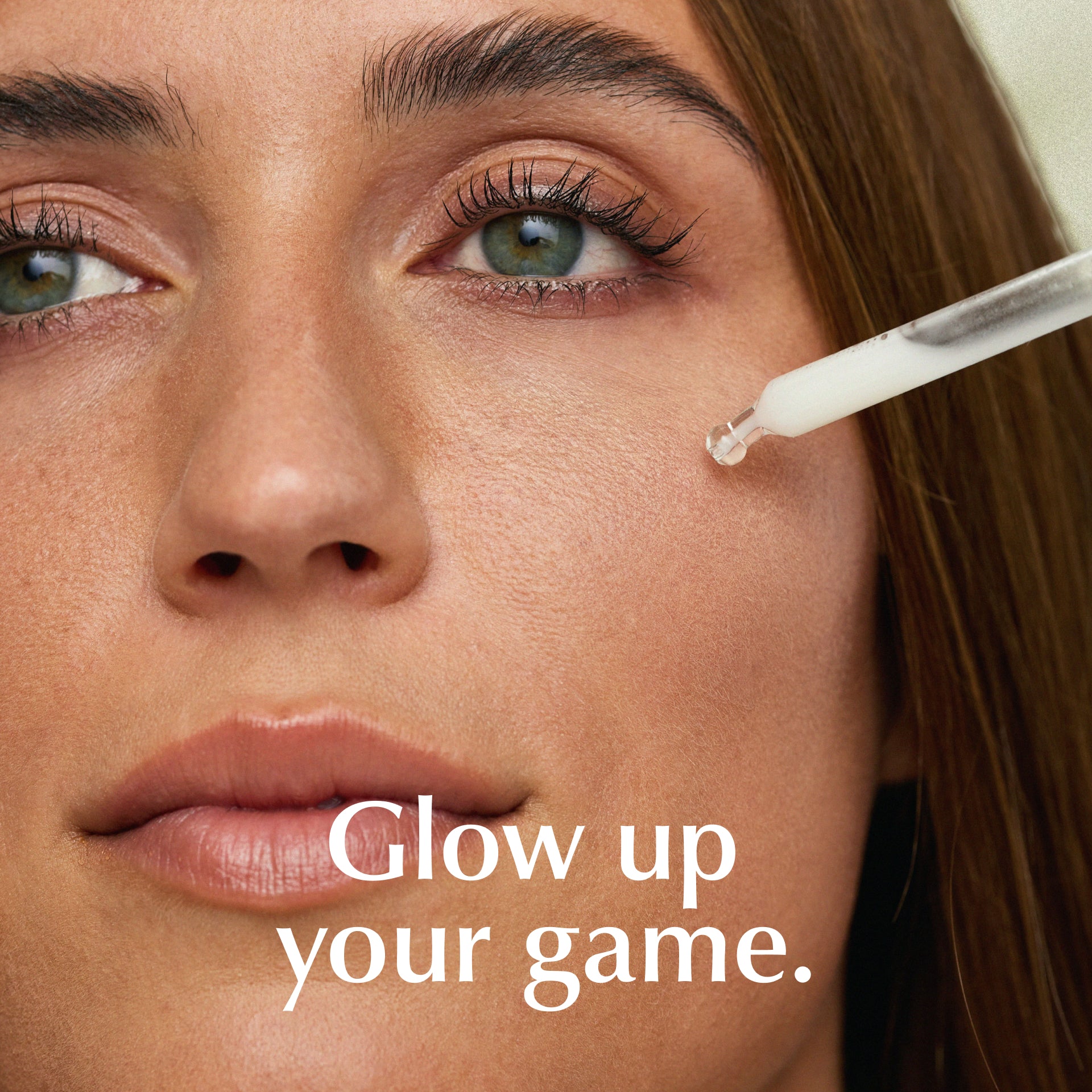 vitamin c serum, Produktbanner mit Model, HEJ ORGANIC