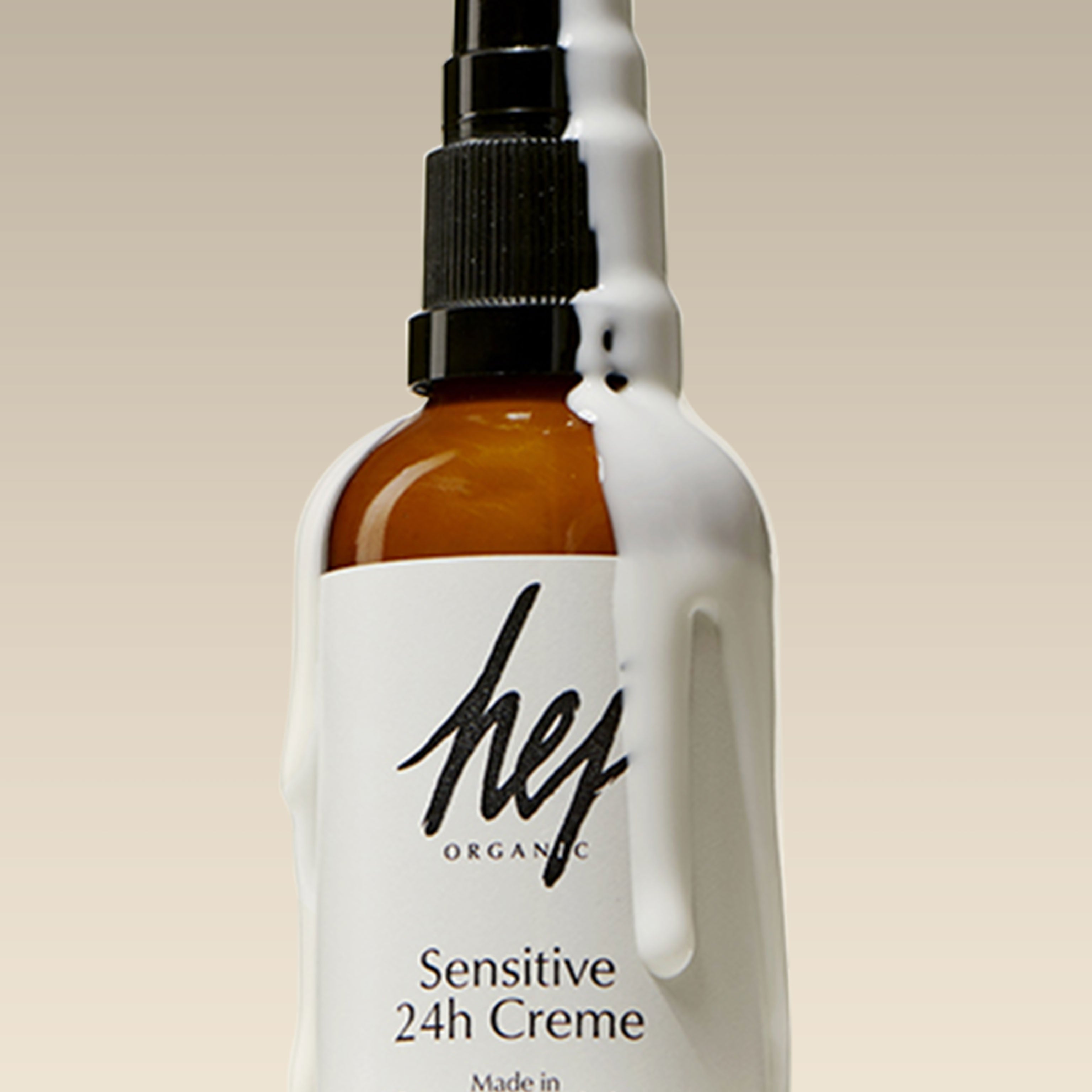 Sensitive 24h Face Cream, Produkt mit Textur , HEJ ORGANIC