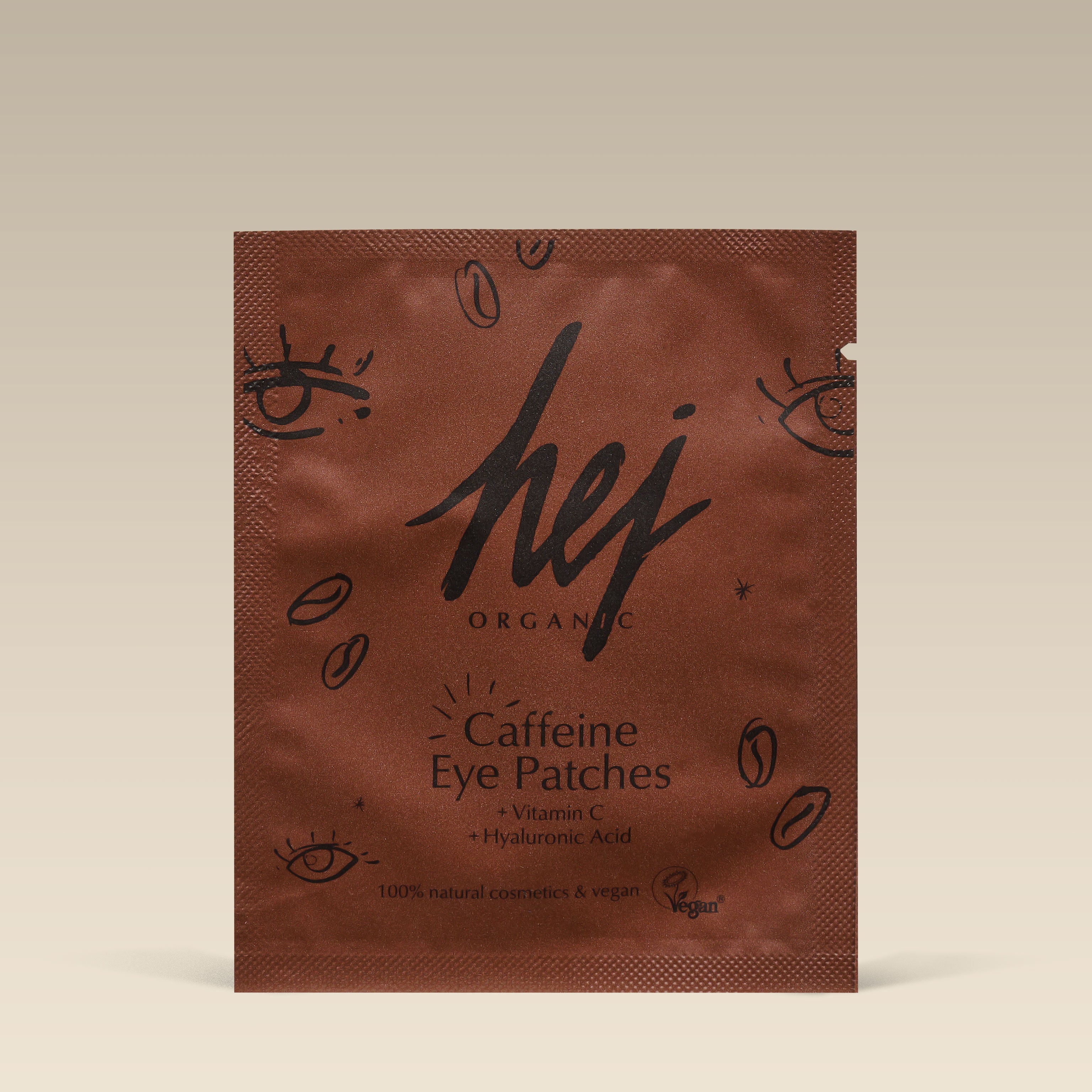 Caffeine Eye Patches, Produktbild, HEJ ORGANIC