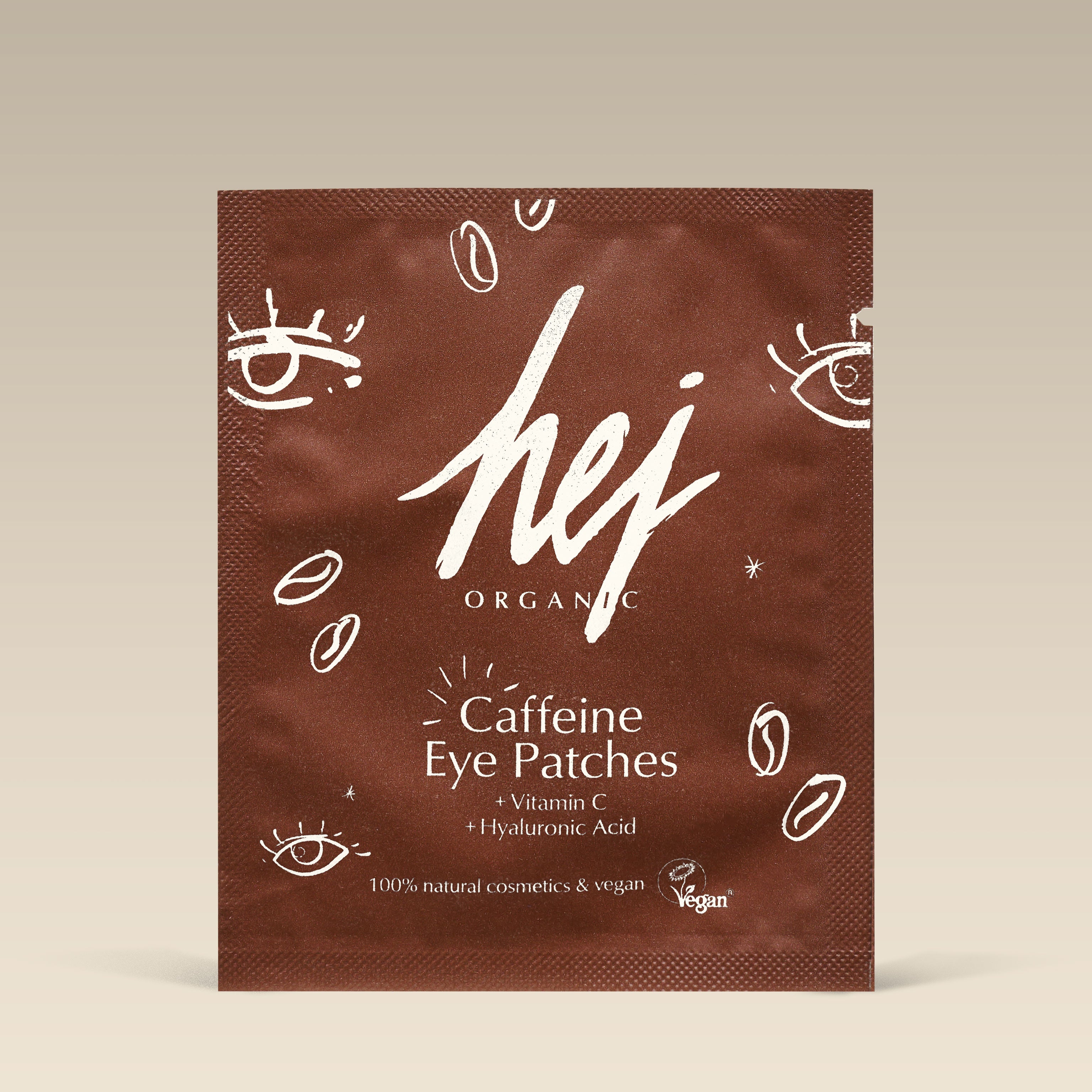 Caffeine Eye Patches, Produktbild, HEJ ORGANIC