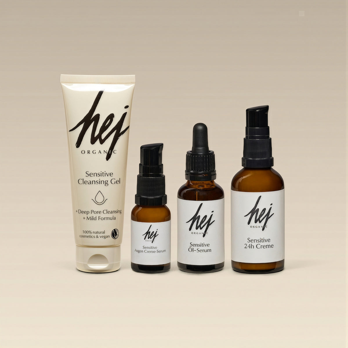 Skin care set, Produktbild, HEJ ORGANIC