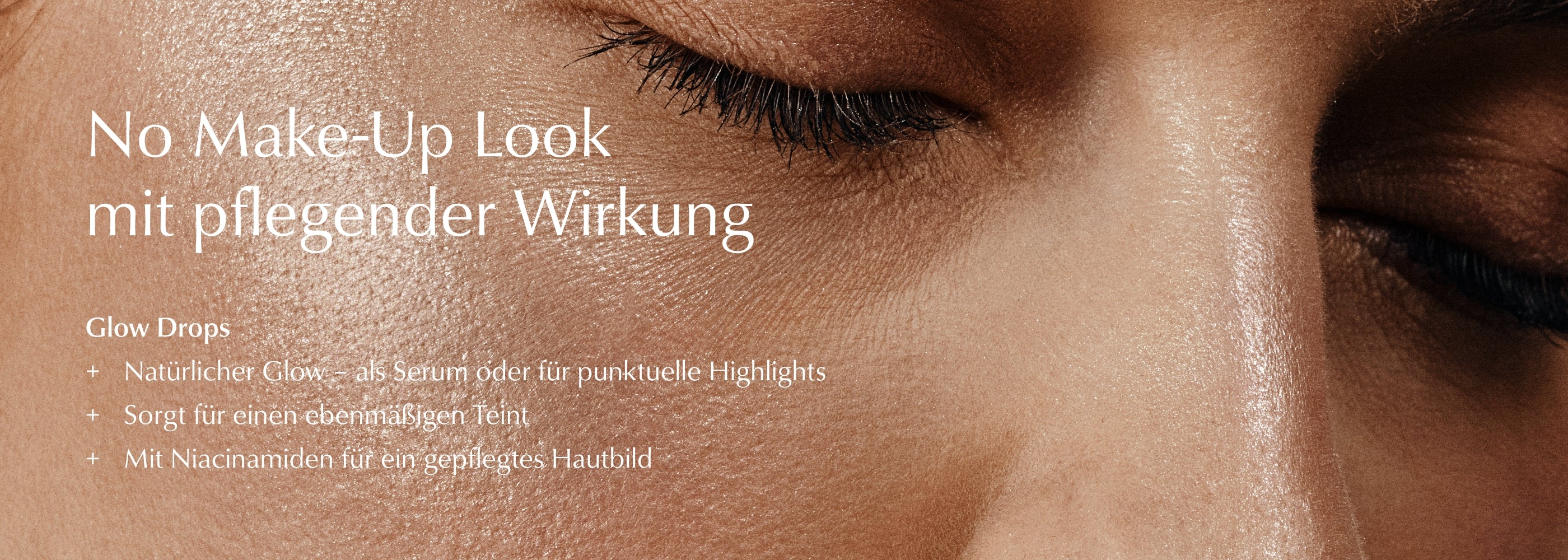 Sun und Glow Drops Duo, Model mit Text, HEJ ORGANIC