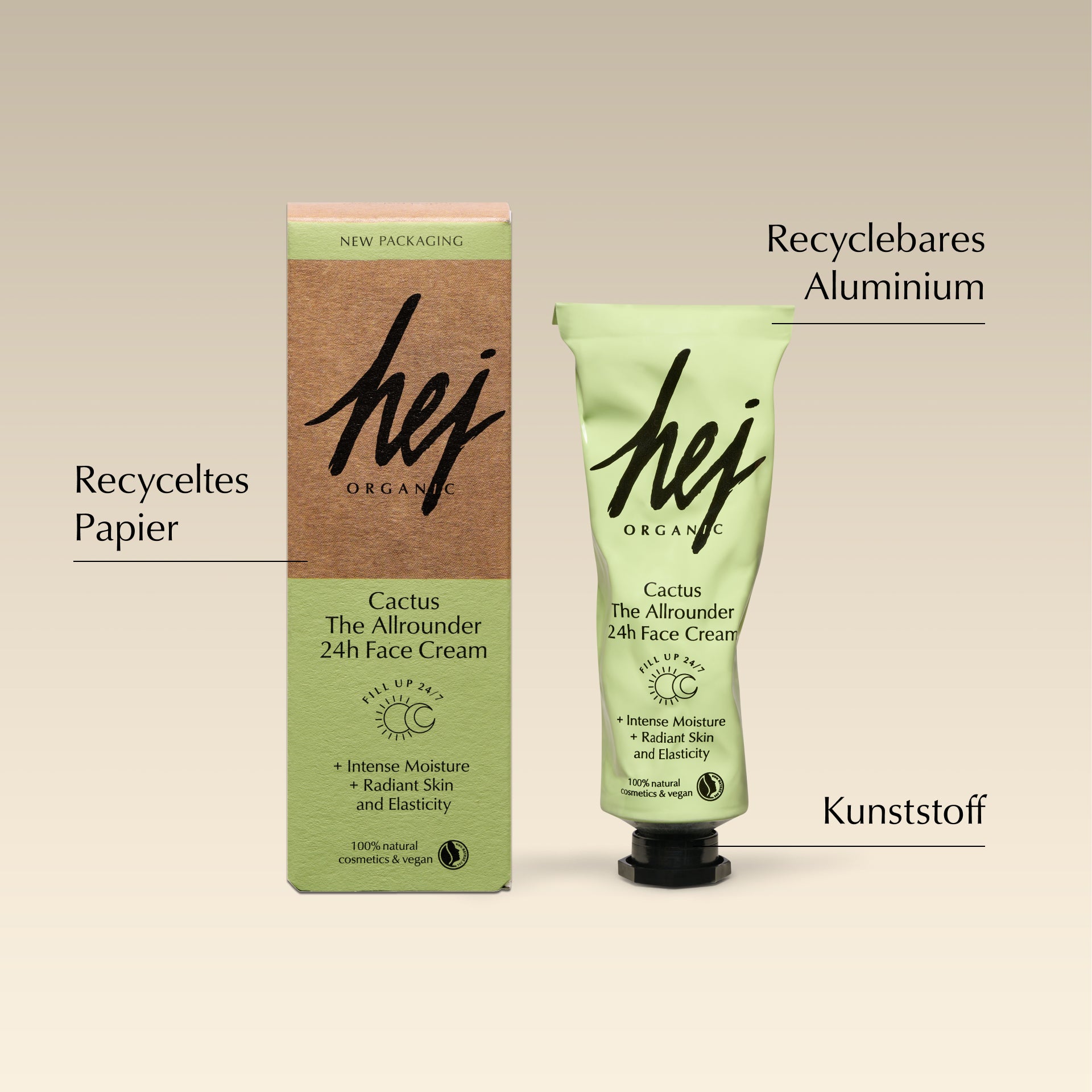 gesichtscreme mit hyaluron, The Allrounder 24h Face Cream Cactus
