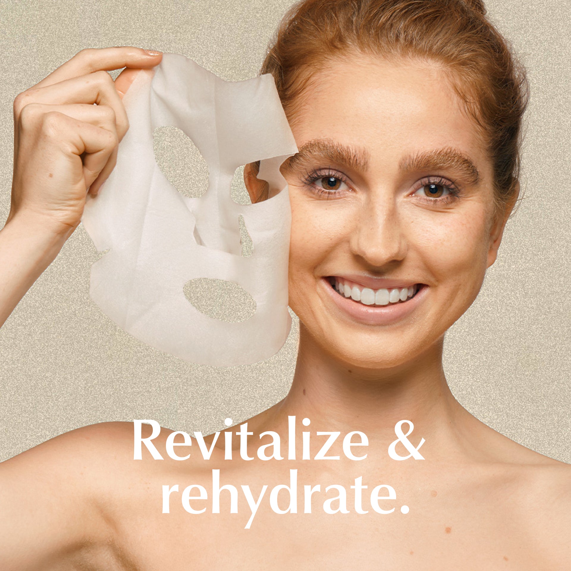 gesichtsmaske beruhigend, Produktbanner mit Model, HEJ ORGANIC