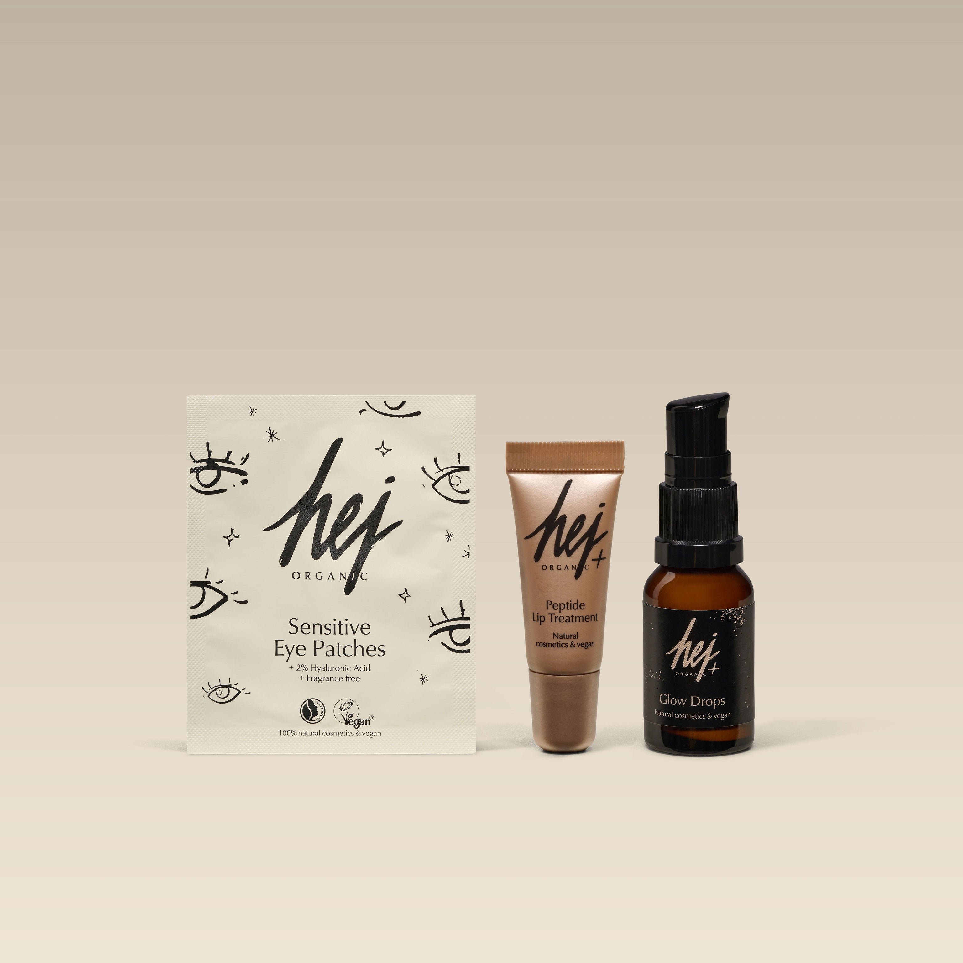 Kosmetik reiseset, Produktbild, HEJ ORGANIC