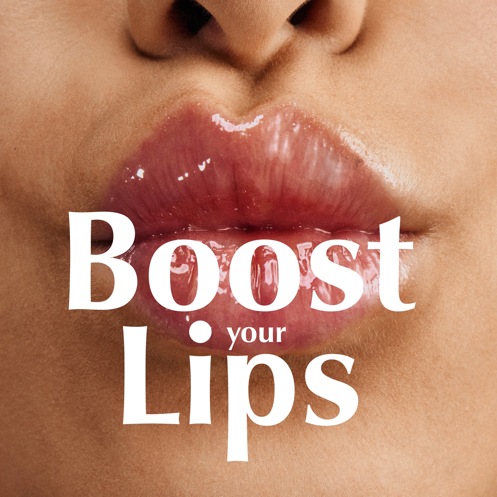 peptide lip treatment, Produktbanner mit Model, HEJ ORGANIC