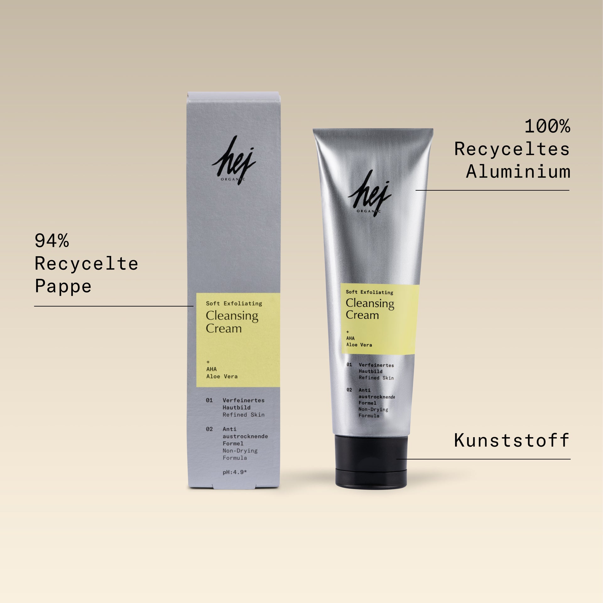 Skin Longevity, Recycling Guide Cleansing Cream, HEJ ORGANIC